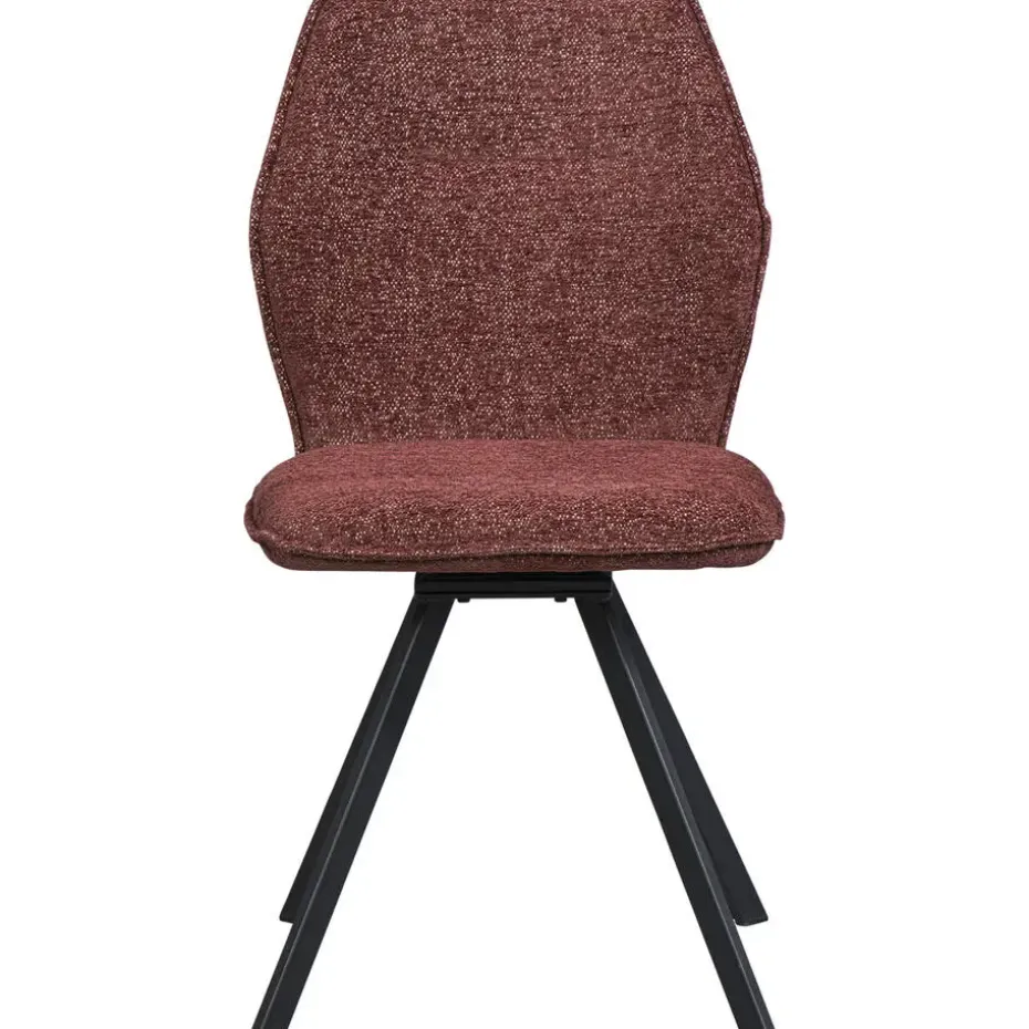 Eetkamerstoel Raffy - stof - wijnrood