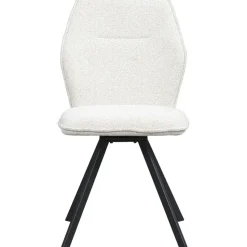 Eetkamerstoel Raffy - stof - crème