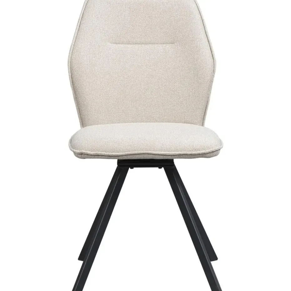 Eetkamerstoel Raffy - stof - beige