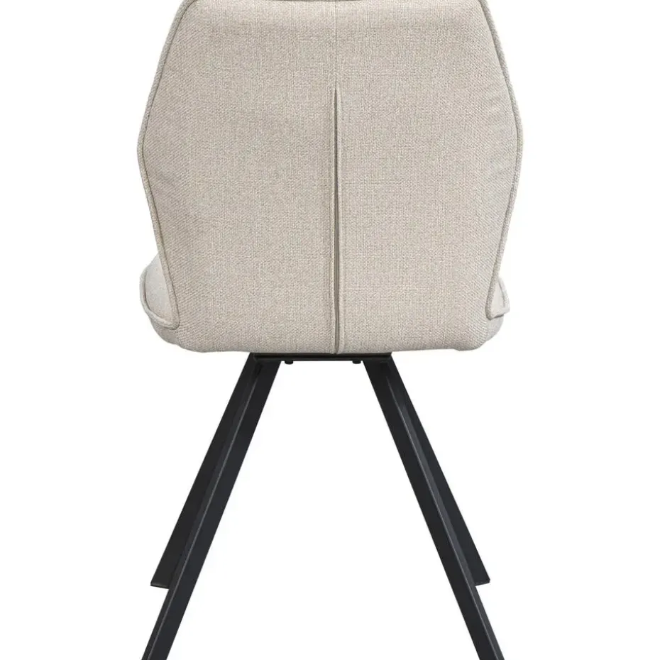 Eetkamerstoel Raffy - stof - beige