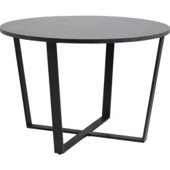 Eetkamertafel Alma - zwart - 75xØ110 cm