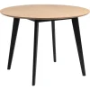 Eetkamertafel Roxy - eiken/zwart - 76xØ105 cm