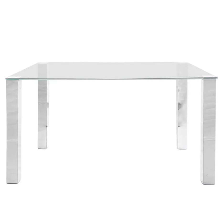 Eetkamertafel Vandel - transparant - 90x140x75 cm