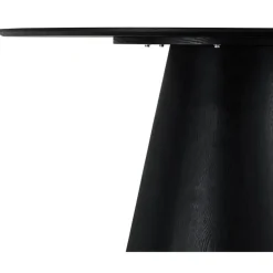 EetkamertafelRond ø120cm - Zwart Eikenhout