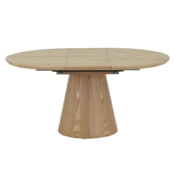 Eettafel - Naturel - Uitschuifbaar - Ø120/160cm - Sivan