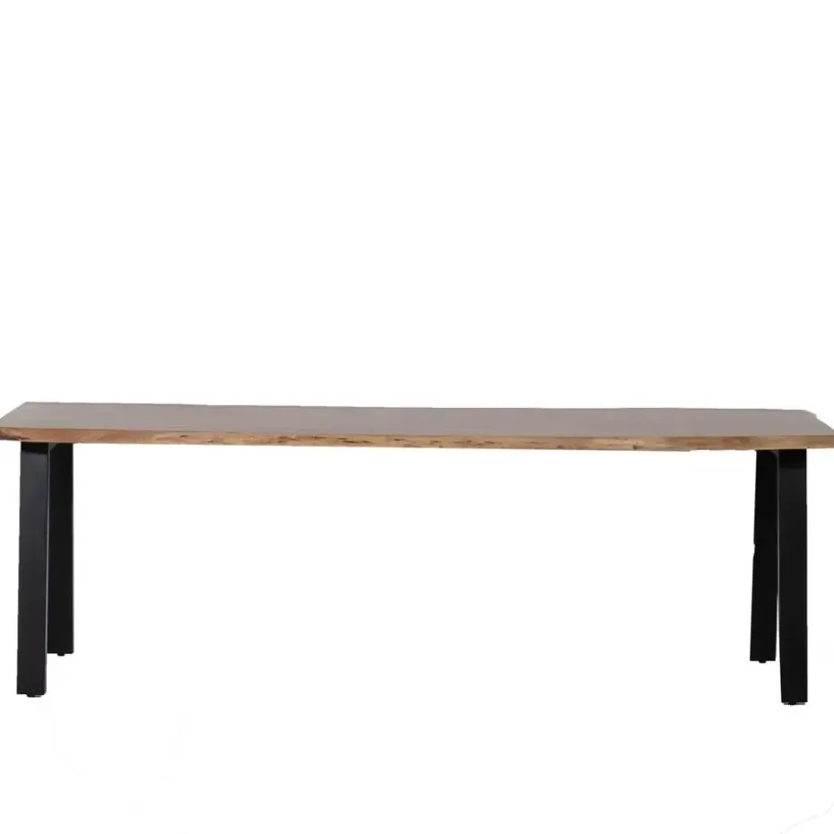 Eettafel Acaciahout - Naturel - 160x90x77cm - Lars