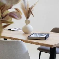 Eettafel Acaciahout - Naturel - 160x90x77cm - Lars