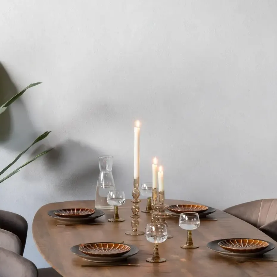 Eettafel Deens Ovaal - Bruin Hout - 240cm - Tafel Jordan