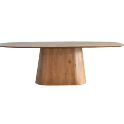 Eettafel Deens Ovaal - Bruin Mangohout - 180x100x76cm - Stijn