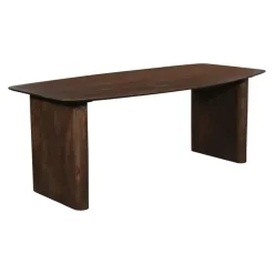 Eettafel Deens Ovaal - Donkerbruin Mangohout - 200x100x75cm - Dai
