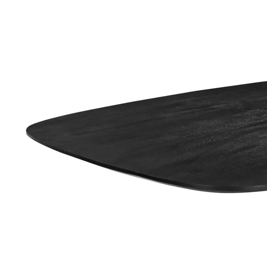 Eettafel Deens Ovaal - Zwart - Mangohout - 240 cm - Tafel Jordan