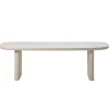Eettafel Deens Ovaal 240cm - Beige Betonlook - Maya
