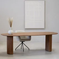 Eettafel Deens Ovaal 300cm - Bruin Mangohout - Feline