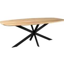 Eettafel Deens Ovaal Naturel Hout - 280x120x76cm - Ferris