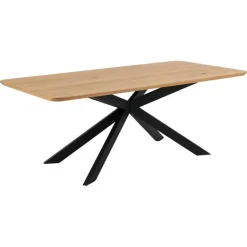 Eettafel Naturel Eikenhout - 200x100x75cm - 6-8 personen - Dain