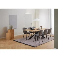 Eettafel Naturel Eikenhout - 200x100x75cm - 6-8 personen - Dain