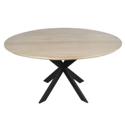 Eettafel Naturel Hout - 110x110x76cm - Ferris