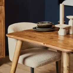 Eettafel Naturel Mangohout - 90x90x76cm - Omaha