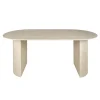 Eettafel Ovaal - Travertin Beige - 180x90x77cm - Arch