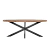 Eettafel Ovaal 240cm - Mangohout Naturel - Matrix-Poot - Mansour