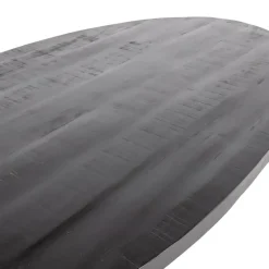 Eettafel Ovaal 240cm - Mangohout Zwart - Matrix-Poot - Mansour