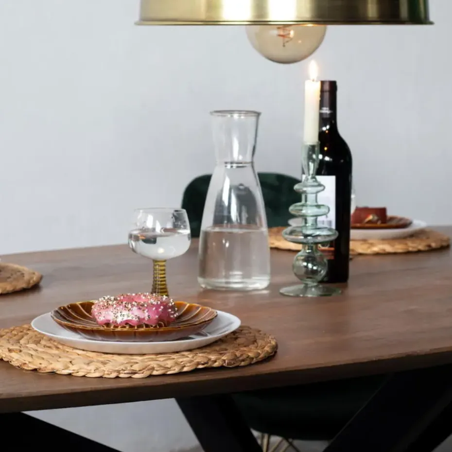 Eettafel Ovaal 160cm - Naturel - Mangohout - Tafel Diamond