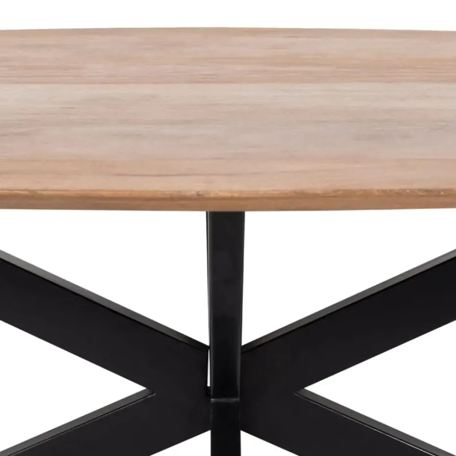 Eettafel Ovaal 160cm - Naturel - Mangohout - Tafel Diamond