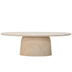 Eettafel Ovaal 240cm - Naturel Betonlook - Myrna