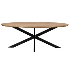 Eettafel Ovaal 240cm - Naturel Mangohout - Jesper