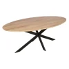 Eettafel Ovaal Naturel Hout - 180x90x76cm - Ferris