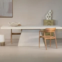 Eettafel Rechthoek 240cm - Beige Eco Composiet - Avia