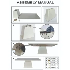 Eettafel Rechthoek 240cm - Beige Eco Composiet - Avia