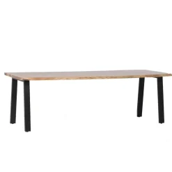 Eettafel Rechthoek 240cm - Naturel Boomstamtafel - Lars