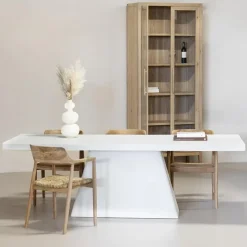 Eettafel Rechthoek 300cm - Wit Eco Composiet - Acryl Coating - Avia