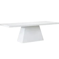 Eettafel Rechthoek 160cm - Wit Eco Composiet - Acryl Coating - Avia