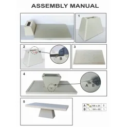 Eettafel Rechthoek 160cm - Wit Eco Composiet - Acryl Coating - Avia