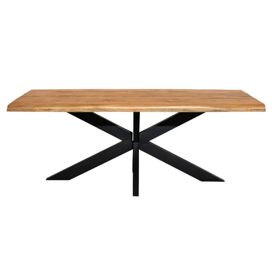 Eettafel Rechthoek Naturel Hout - 180x90x76cm - Denver