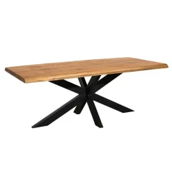 Eettafel Rechthoek Naturel Hout - 160x90x76cm - Denver