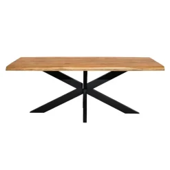 Eettafel Rechthoek Naturel Hout - 300x100x76cm - Denver