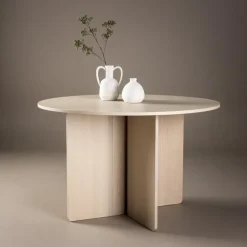 Eettafel Rond - Naturel - 120x120x76cm - Tyresö