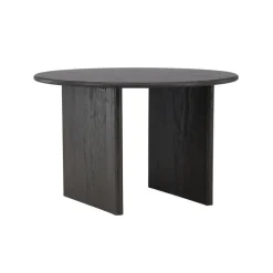 Eettafel Rond - Zwart MDF - 120x120x75cm - Björholmen
