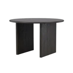 Eettafel Rond - Zwart MDF - 120x120x75cm - Björholmen