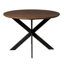 Eettafel Rond Bruin Hout - 150x150x76cm - Ferris