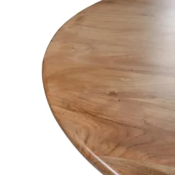 Eettafel Rond Ø120cm - Acaciahout - Naturel - Eettafel Tijn