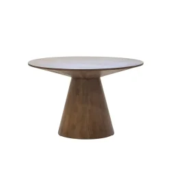 Eettafel Rond 120cm - Naturel Mangohout - 2-4 Personen - Sep
