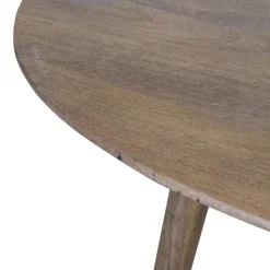 Eettafel Rond 130cm - Naturel - Mangohout - Tafel Oslo