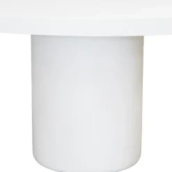 Eettafel Rond 150cm - Wit Eco Composiet - Betonlook - Eden