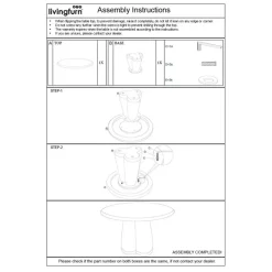 Eettafel Rond Ø130cm - Zand Beton - 2-4 Personen - Sandy
