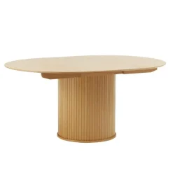 Eettafel Rond Naturel - Uitschuifbaar - Ø120-167cm - Nola