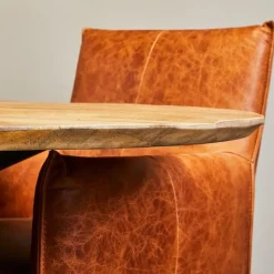 Eettafel Rond Naturel Hout - 140x140x77cm - Arlington